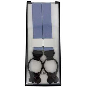 The Tie Bar Mens Suspenders Blue Loop End Button Adjustable NWT